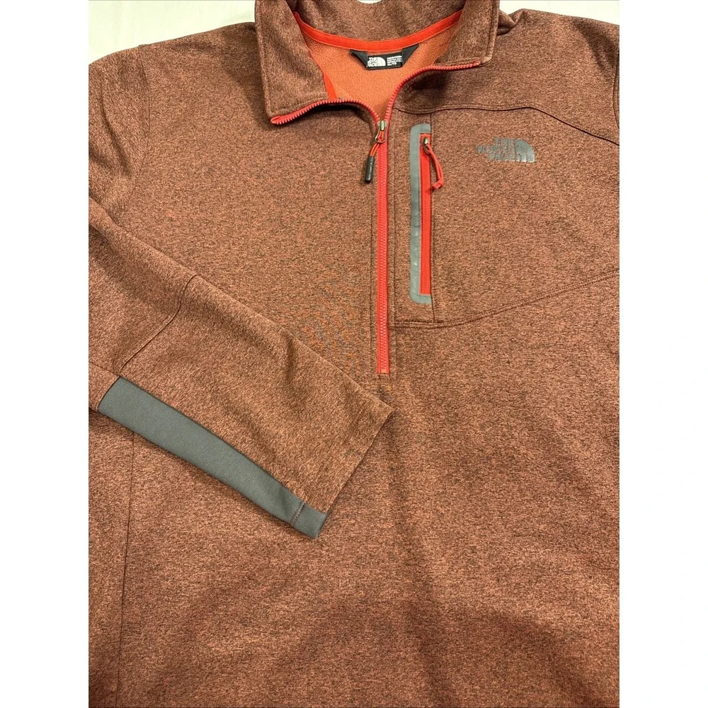 The‎ North Face Apex 1/2 Zip MAROON PULLOVER Soft Shell Outdoor MENS XL